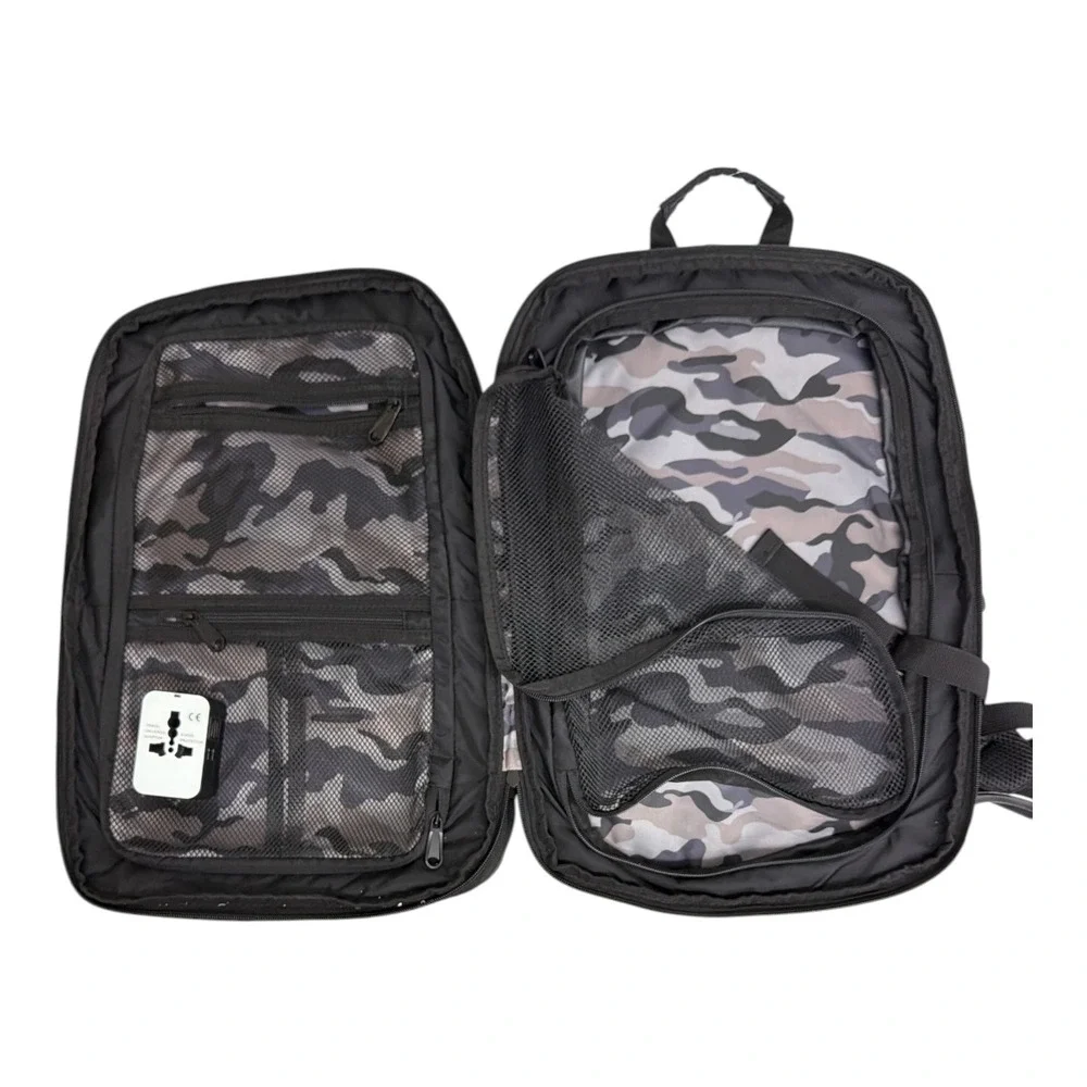 Duchamp Getaway Expandable Carry-On Backpack Suitcase w/Adapter NWT